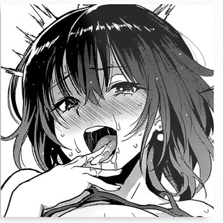 Логотип телеграм канала @animegirlspics — Монохромный взгляд