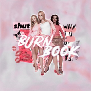 Telegram channel burn book logo