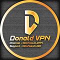 Telegram channel • 𝖣𝗈𝖭𝖺𝖫𝖣 𝖵𝖯𝖭 • logo