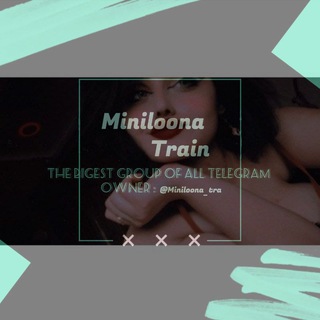 Telegram channel Miniloona train logo