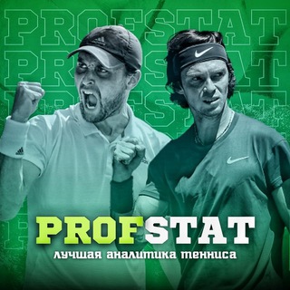 Логотип телеграм -каналу profstattennis — ProfStat Tennis UA🇺🇦