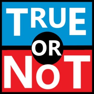 Telegram channel True or not❗ logo