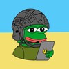 Telegram channel Ukrainian frog logo