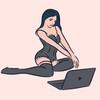 Telegram channel New webcam models 🍓 logo