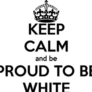 Telegram channel 💪🏻 White Proud 👨🏼 logo